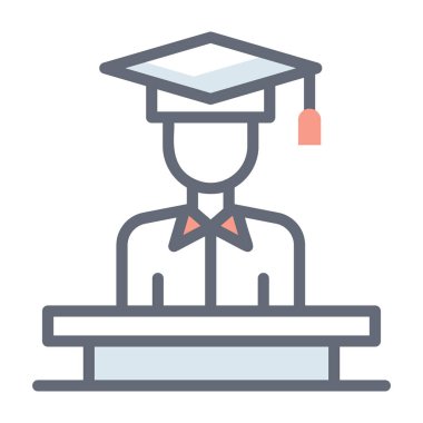 Havan topu tasvirli Avatar, hukuk öğrencisi vektör tasarımı 