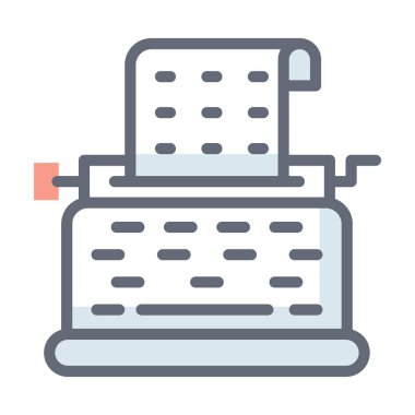 Yazdırma makinesi simgesi dosyalanmış tasarım.