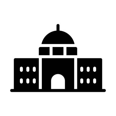 Sağlam tasarımda mahkeme mimarisi vektörü 