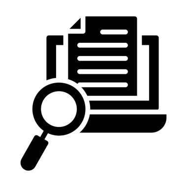 Analiz raporu, çevrimiçi araştırma vektörü katı tasarım 