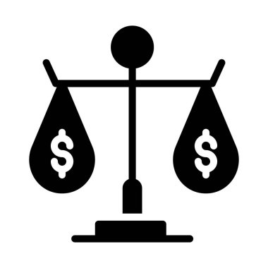 İş fuarı konsepti, finansal hukuk vektör tasarımının sağlam simgesi 