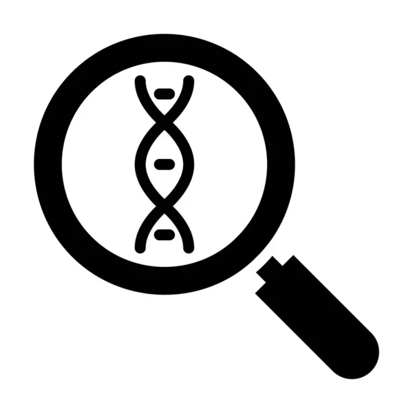 Deoxyribonucleic Acid Genes Icon Filled Trendy Design — Stock Vector