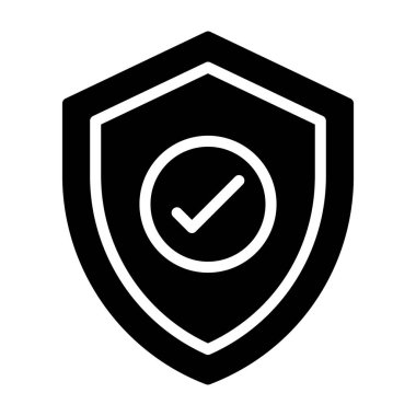 Doğrulanmış güvenlik simgesinin vektör tasarımı.