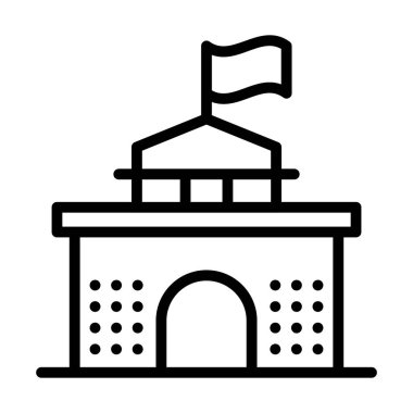 Sıra tasarımında polis karakolu binası 