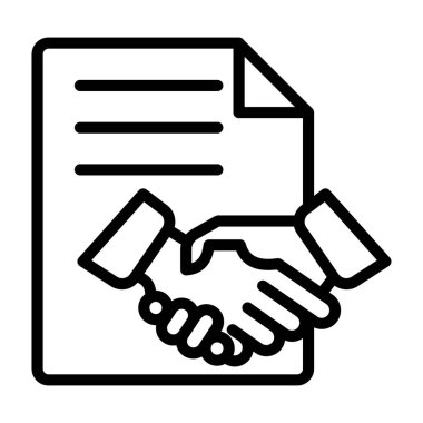 El sıkışma, iş bağlama simgesi.