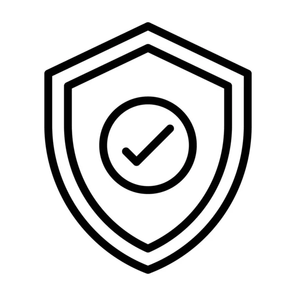 Diseño Vectorial Del Icono Seguridad Verificado — Vector de stock