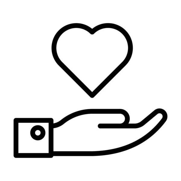 Καρδιά Στα Χέρια Εικονίδιο Ασφάλισης Υγείας — Διανυσματικό Αρχείο