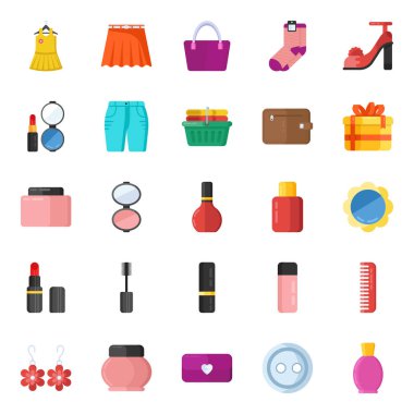 Moda Düz Simgeleri Paketi 