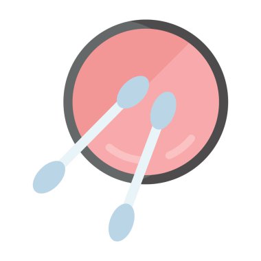 Düz dizaynda göz gölgesi vektörü, düzenlenebilir vektör.