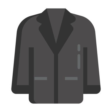 Erkek giyiminin düz vektör tasarımı, spor ceket. 