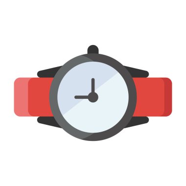 Web tasarımı ve mobil uygulama için erkek eli klasik kol saati simgesi.