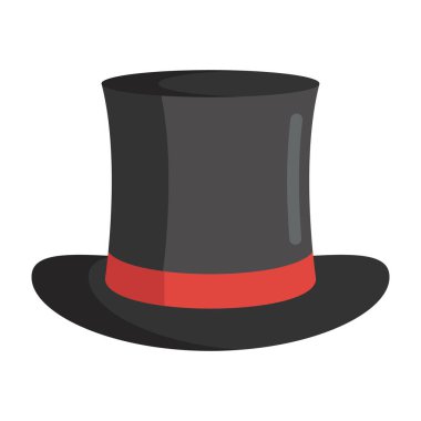 Homburg şapkası, düz tasarım başlık vektörü 