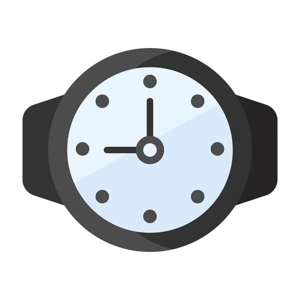 Diseño Vector Icono Reloj Pulsera Plano — Vector de stock