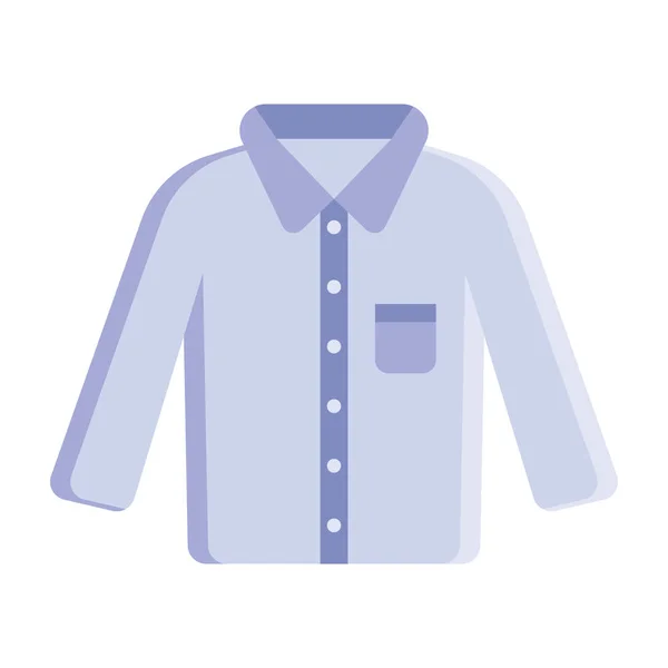 Icono Camisa Formal Estilo Plano Sobre Fondo Aislado — Vector de stock
