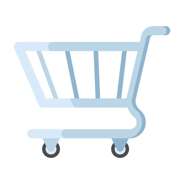 Flat Icon Shopping Cart Vector Design Shopping Hand Trolley — Stockový vektor