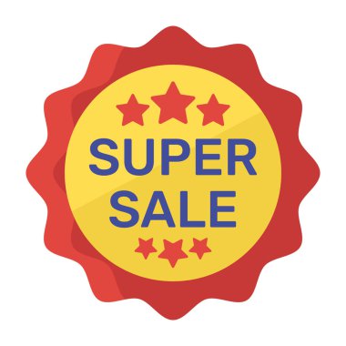 Süper satış rozetinin büyük simgesi.