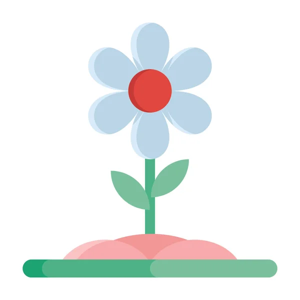 Ikona Jarního Květu Plochém Vektorovém Provedení — Stockový vektor