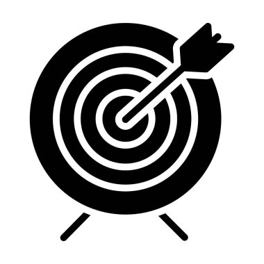 Hedef panonun kabartma vektör tasarımı.