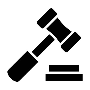 Hakim tokmak simgesi sağlam tasarım 