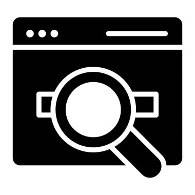 Web siteleri ve mobil uygulamalar için en iyi düzenlenebilir kalitede web arama simgesi  