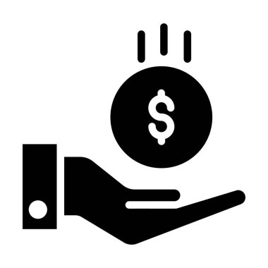 Para simgesini sağlam bir vektör olarak kaydet 