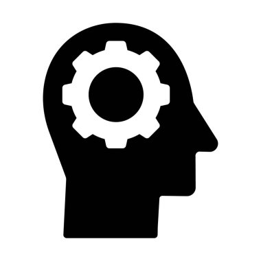 Beyin fırtınası, katı vektör tasarımı, düşünme süreci 