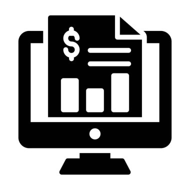 Çevrimiçi rapor veya iş dosyası vektör tasarımı 