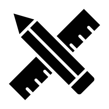 Geometrik araçlar vektör katı tasarım 