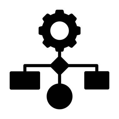 Katı vektörde çalışma akışı simgesi 