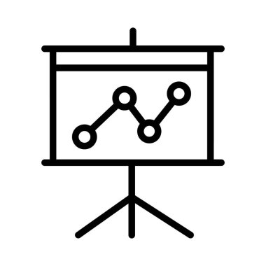 çizgi eğilimi grafik simgesi tasarımı, iş sunumu