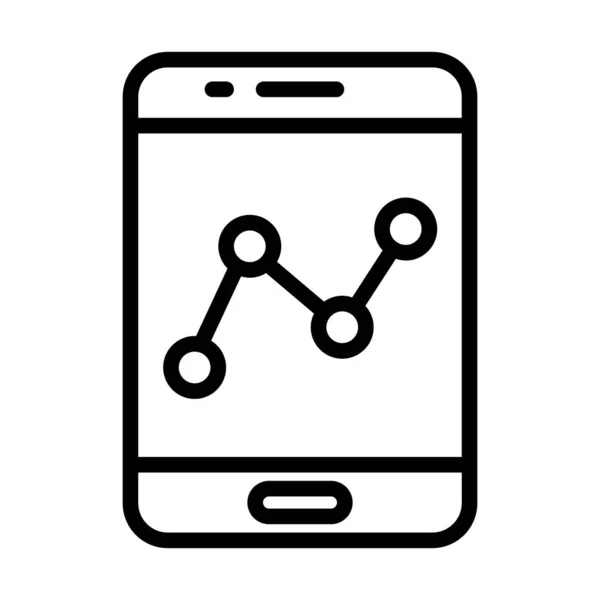 Smartphone Com Símbolo Infográfico Dentro Vetor Gráfico Line Design Linha —  Vetores de Stock