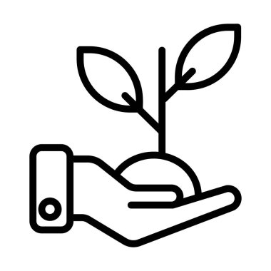 Satır biçimi vektöründe filizlenme simgesi