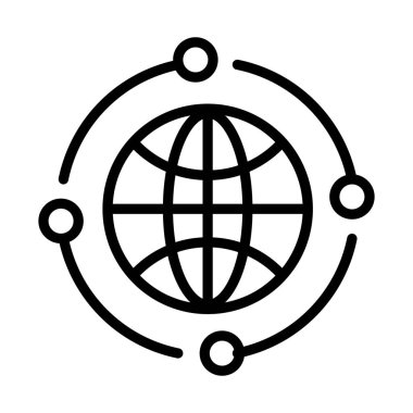 Genel bağlantı simgesi tasarımı düzenlenebilir kaliteye sahip 