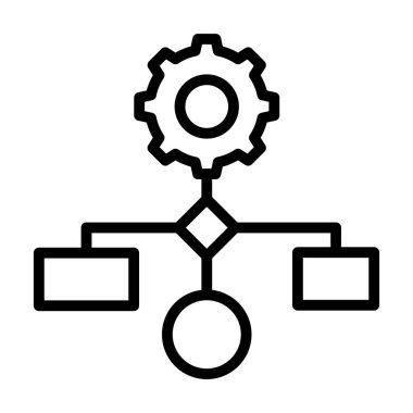 Satır vektöründe çalışma akışı simgesi 