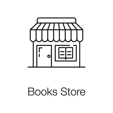 Satır dizaynında kitapçı mimarisi, kitap stoku noktası 