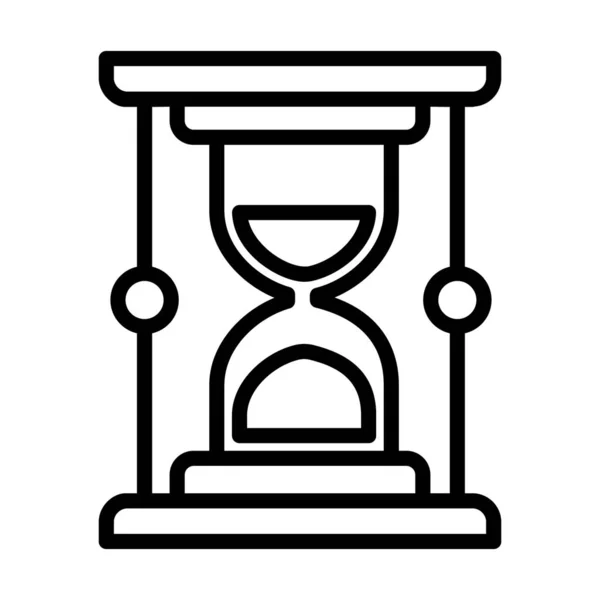 Line Vector Showing Hourglass Icon — 스톡 벡터