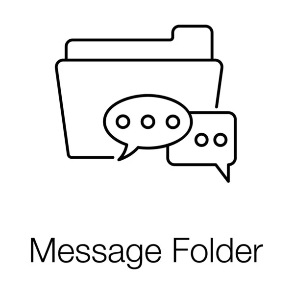 Chatbots Document Message Folder Vector — Stock Vector