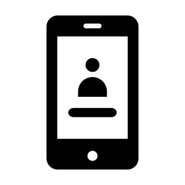 Kullanıcı giriş arayüzüne sahip el bilgisayarı, mobil giriş vektörü tasarımı simgesi 