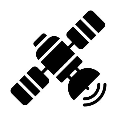 Uzay çanağı kavramı, uydu teknolojisi katı simge 