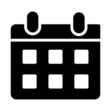 Dolu tasarımda olay takvimi vektörü 