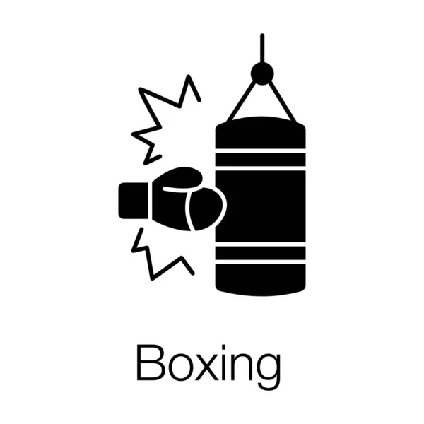 Icon Boxing Editable Vektor – stockvektor