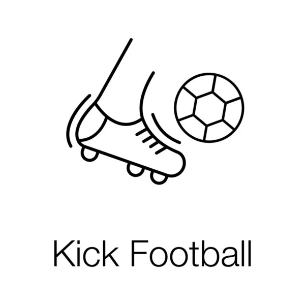 Patada Fútbol Vector Diseño — Archivo Imágenes Vectoriales