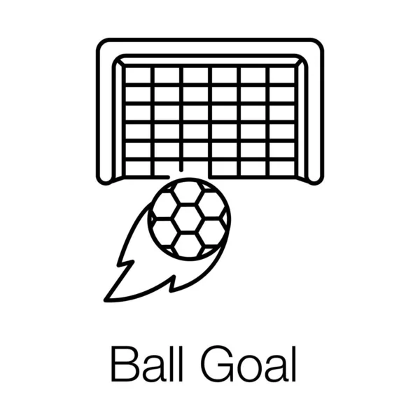 Fast Soccer Ball Net Depicting Goal Post Vector — Stock Vector