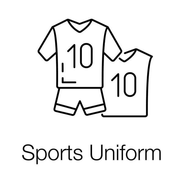Shirt Players Representing Team Specific Country Depicting Sports Uniform — Stock Vector