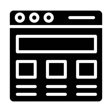 Som tasarım web sitesi sitemap simgesi 