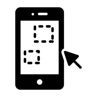 Mobil arayüz ayarlama, sürükleme ve bırakma vektörü kabartma biçimi 