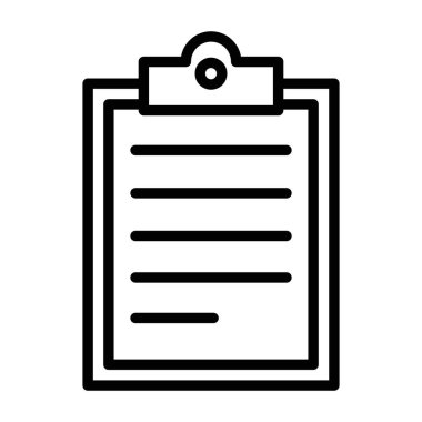 Pano sayfasında yazılı metin, metin raporunun satır simgesi 