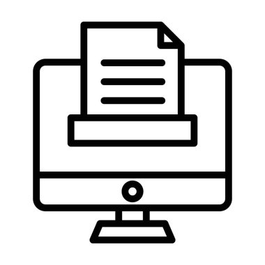 Çevrimiçi makale kavramı, çevrimiçi içerik tasarımının satır vektörü 