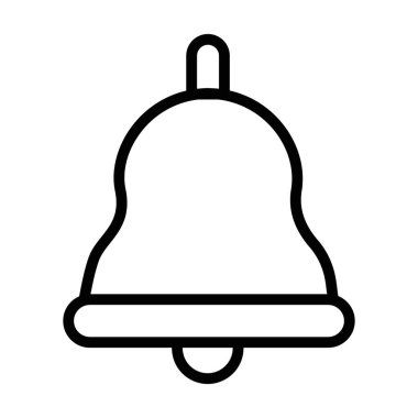 Zil çan satırı vektör simgesi 