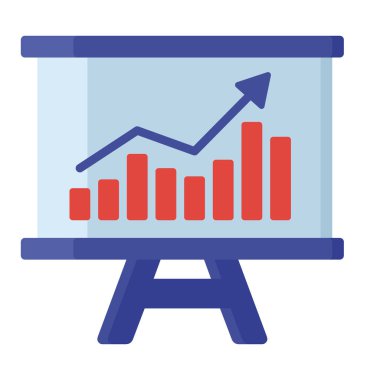 İş modeli düz simge tasarımı 